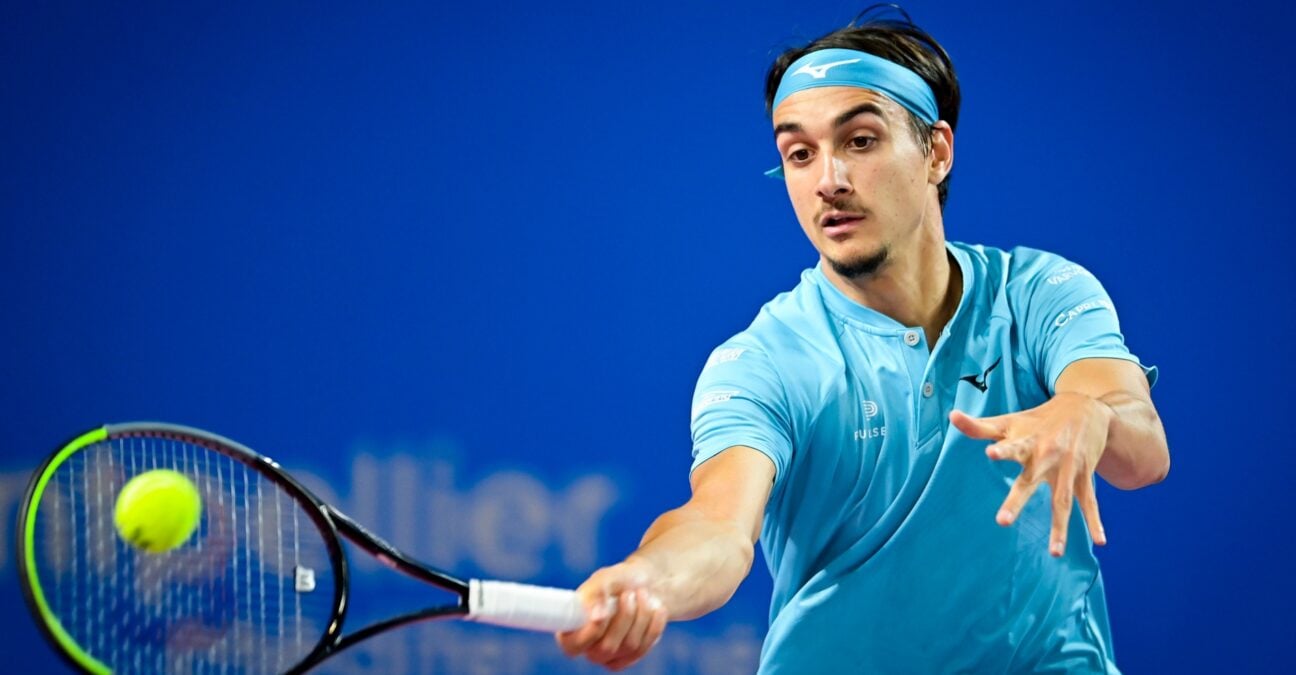 Lorenzo Sonego at the Open Sud de France 2021 - Montpellier - 26/02/2021