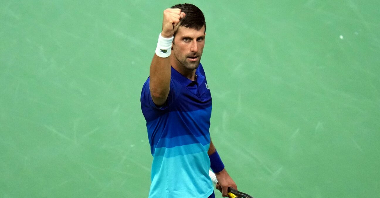 Novak Djokovic at the 2021 US Open