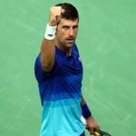 Novak Djokovic at the 2021 US Open