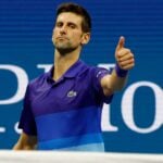 Novak Djokovic at the 2021 US Open