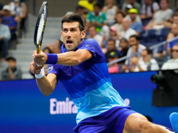 Novak Djokovic at the 2021 US Open