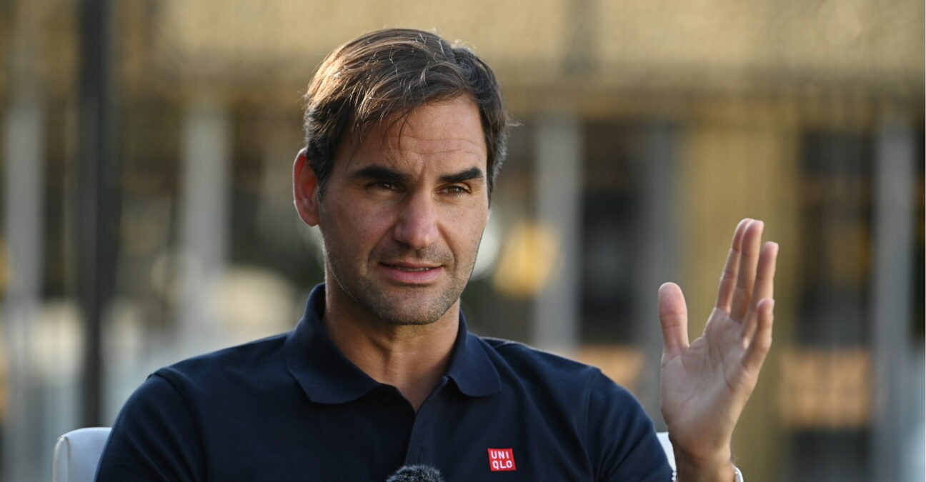 Roger Federer, à Doha en 2021