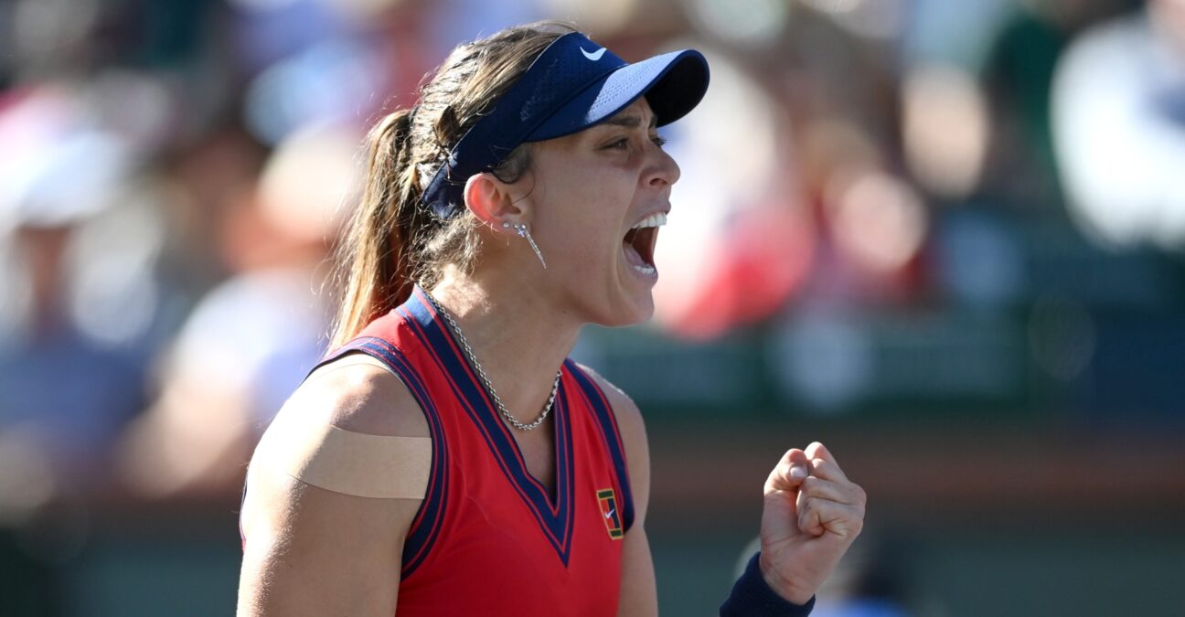Paula Badosa of Spain at the 2021 BNP Paribas Open WTA 1000 tennis tournament