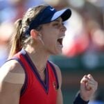 Paula Badosa of Spain at the 2021 BNP Paribas Open WTA 1000 tennis tournament