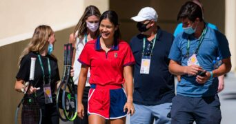 Emma Raducanu and team Indian Wells (1)