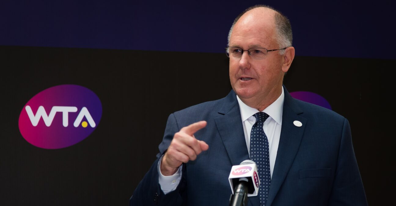 WTA CEO Steve Simon at the Handover Ceremony