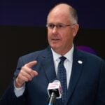 WTA CEO Steve Simon at the Handover Ceremony
