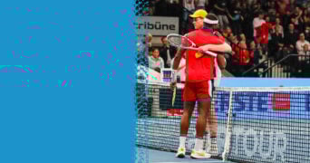 Frances Tiafoe et Jannik Sinner, Vienne 2021