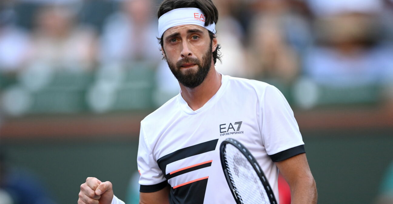 Nikoloz Basilashvili, à Indian Wells en2021