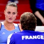 Kristina Mladenovic et Julien Benneteau, en Fed Cup 2019