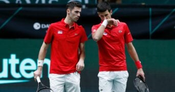 Djokovic Cacic Davis Cup 2021