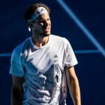 Dominic Thiem of Austria in action during round 4 of the 2021 Australian Open on February 14 2020, at Melbourne Park in Melbourne, Australia.