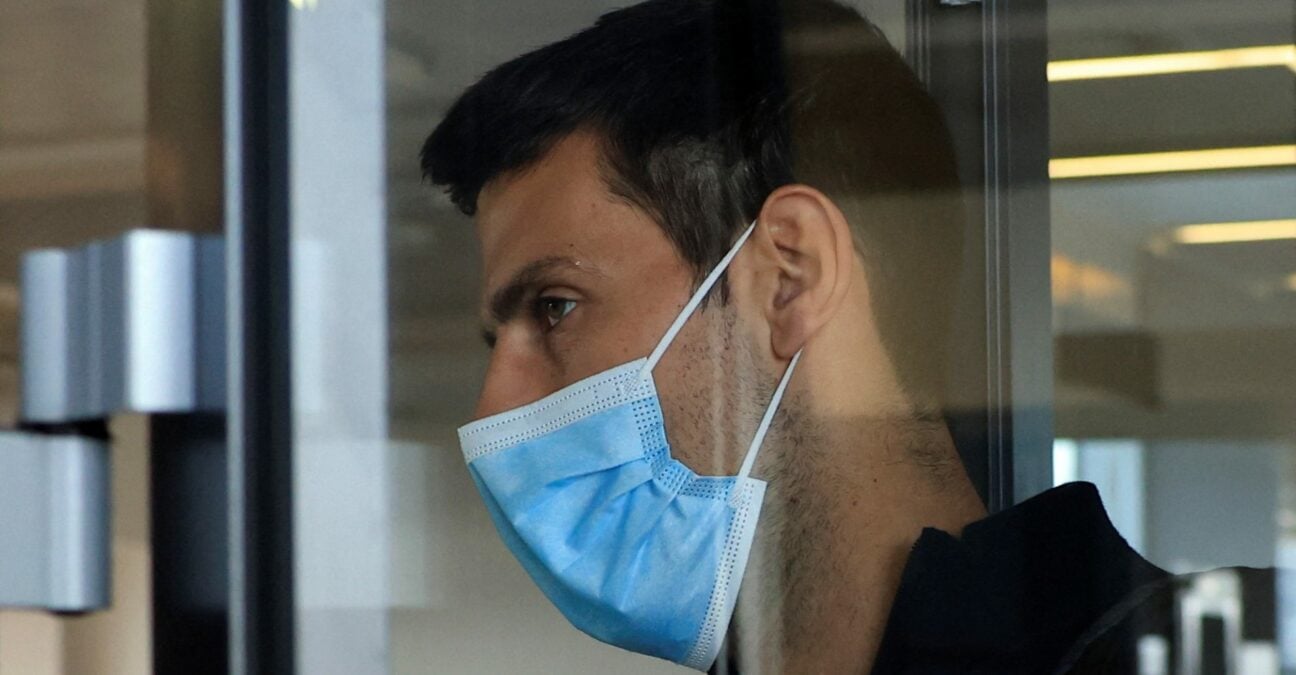 Novak Djokovic, janvier 2022