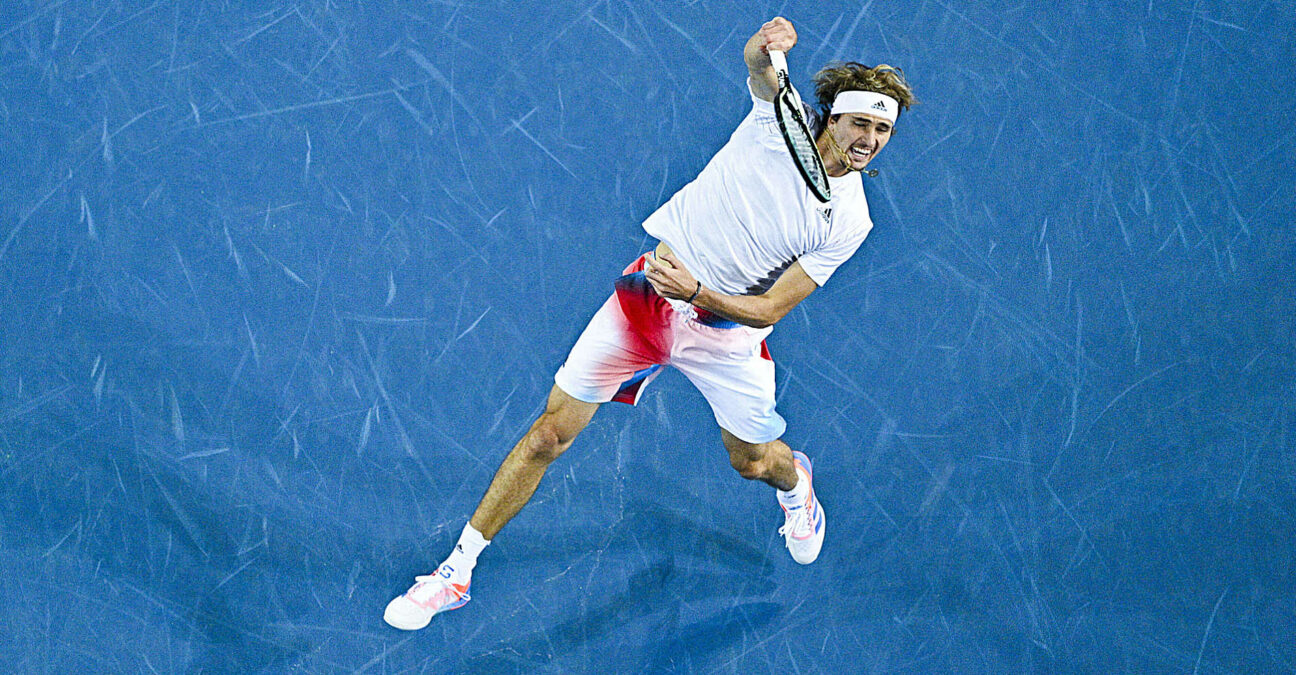 Smash d'Alexander Zverev à Montpellier, 2021