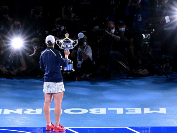 Ashleigh Barty après sa victoire à l'Open d'Australie 2022 © AI / Reuters / Panoramic