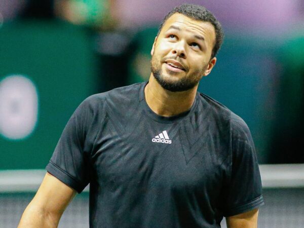 Jo-Wilfried Tsonga lors du tournoi de Rotterdam 2022