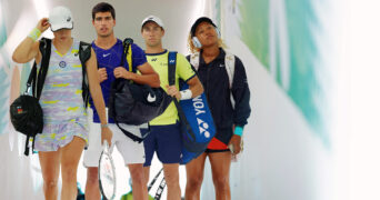 Iga Swiatek, Carlos Alcaraz, Casper Ruud, Naomi Osaka