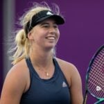 Clara Tauson lors du tournoi WTA de Doha en 2022