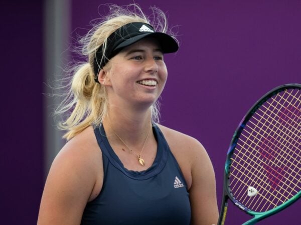 Clara Tauson lors du tournoi WTA de Doha en 2022