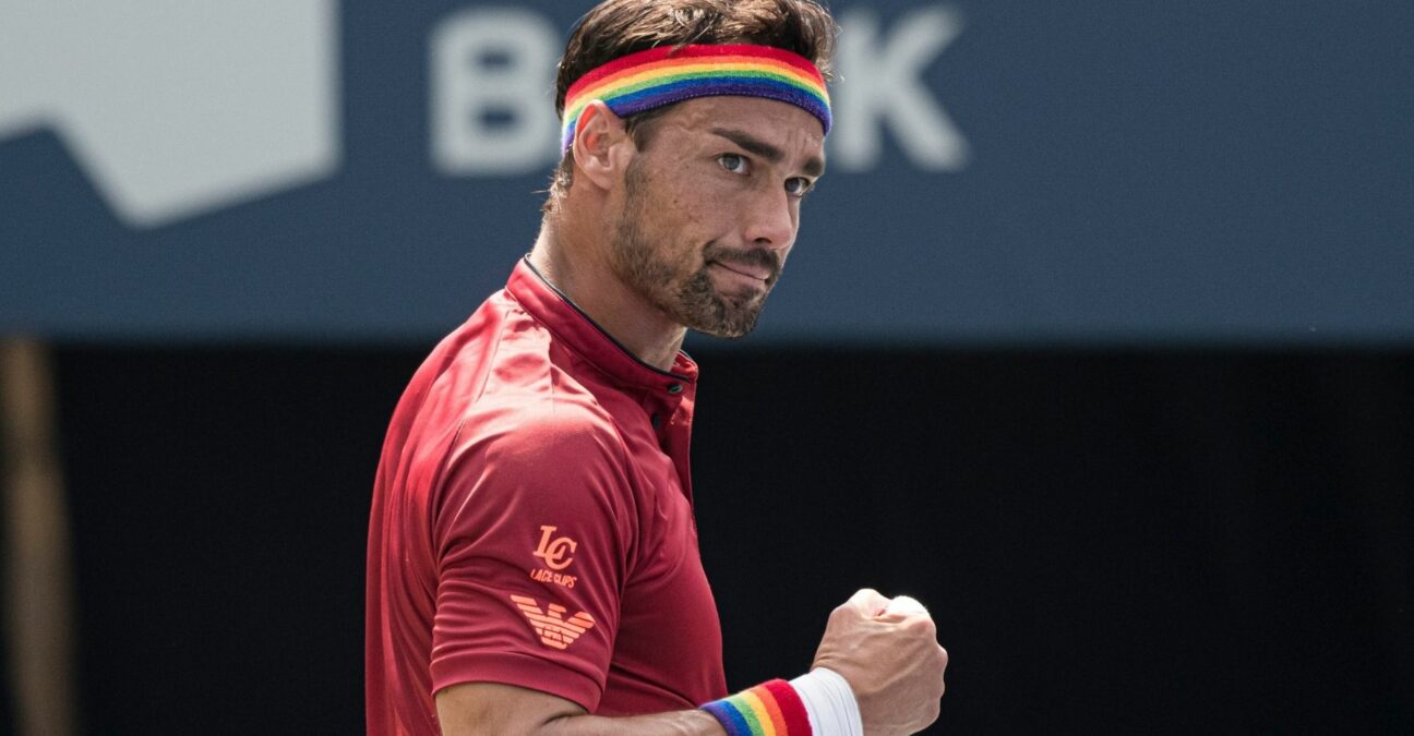 Fabio Fognini lors du Masters 1000 de Toronto en 2021