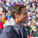Roger Federer lors d'une apparition à l'occasion de la Coupe du monde de ski en Suisse