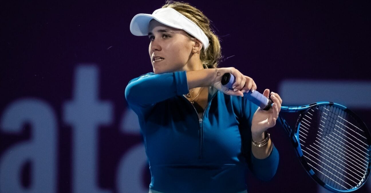 Sofia Kenin lors du tournoi WTA de Doha en 2022