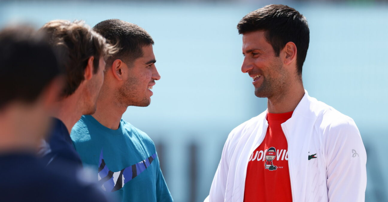 Carlos Alcaraz et Novak Djokovic, Madrid 2022