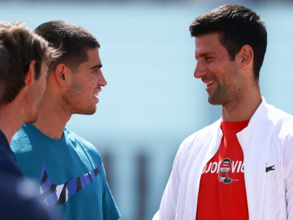 Carlos Alcaraz et Novak Djokovic, Madrid 2022