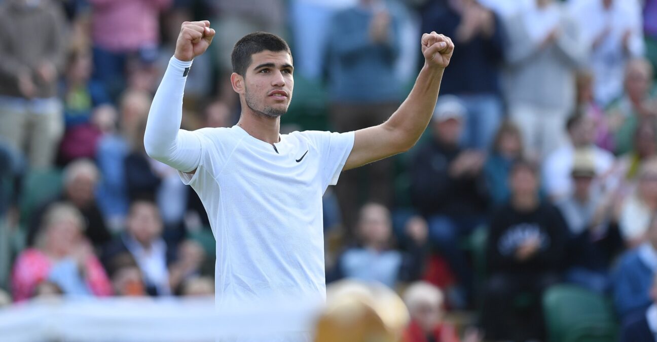 Carlos Alcaraz / 2nd round Wimbledon 2022 / Antoine Couvercelle / Panoramic