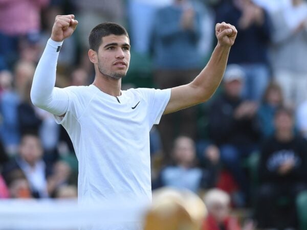 Carlos Alcaraz / 2nd round Wimbledon 2022 / Antoine Couvercelle / Panoramic