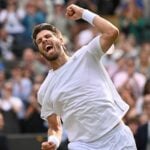 Cameron Norrie celebrates after winning his second round match against Jaume Munar / AI / Reuters / Panoramic