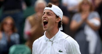 Ugo Humbert, 2e tour de Wimbledon contre Casper Ruud © AI / Reuters / Panoramic