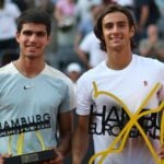 Carlos Alcaraz et Lorenzo Musetti / Hambourg 2022 © AI / Reuters / Panoramic