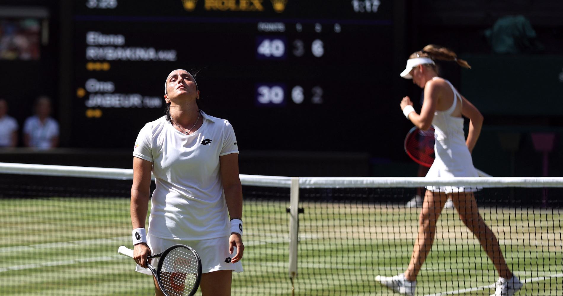 Ons Jabeur et Elena Rybakina en finale de Wimbledon 2022