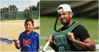 Nick Kyrgios, enfant puis à Wimbledon 2022