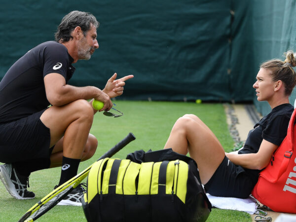 Patrick Mouratoglou and Simona Halep