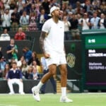 Nick Kyrgios après son succès contre Stefanos Tsitsipas, Wimbledon 2022