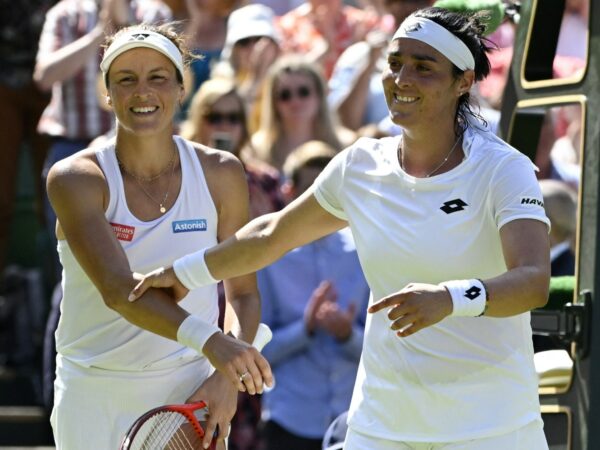 Tatjana Maria et Ons Jabeur, Wimbledon 2022 © AI / Reuters / Panoramic