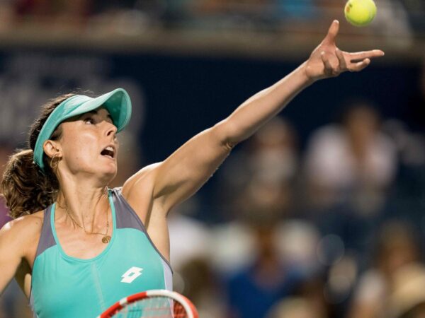 Alizé Cornet Toronto 2022 serve