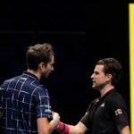 Daniil Medvedev Dominic Thiem Masters 2020 handshake