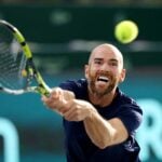 Adrian Mannarino Coupe Davis 2022 backhand return