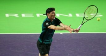 Ugo Humbert Challenger Rennes 2022 forehand volley