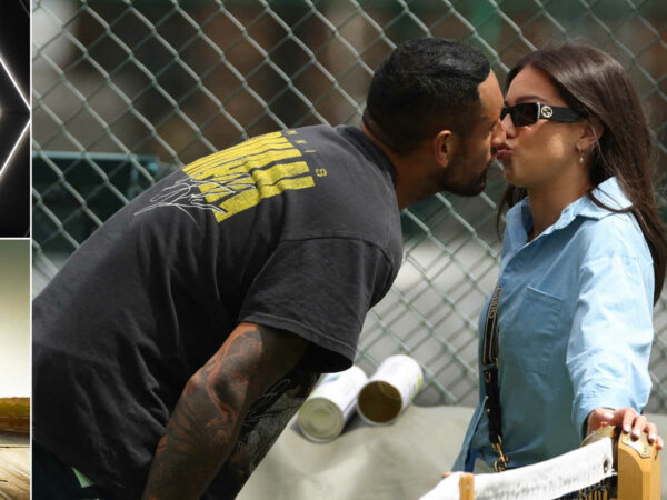 Nick Kyrgios et Costeen Hatzi, Wimbledon 2022