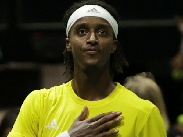 Mikael Ymer, après sa victoire contre Digo Schwartzman en Coupe Davis