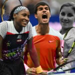 Roger Federer (2003), Cori Gauff (2022), Carlos Alcaraz (2022), Chris Evert (1974)