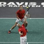 Denis Shapovalov Vasek Pospisil Davis Cup smash volley team double Germany Tim Puetz Kevin Krawietz