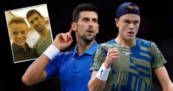 Novak Djokovic Holger Rune Rolex Paris Masters 2022