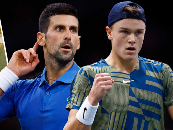 Novak Djokovic Holger Rune Rolex Paris Masters 2022