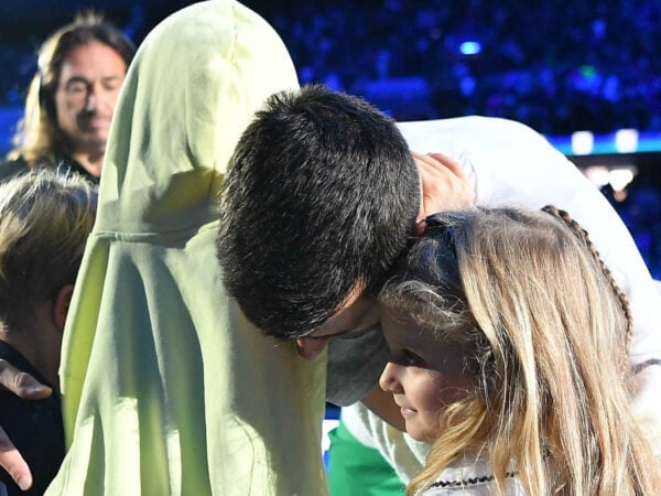 Djokovic célèbre sa victoire à Turin 2022