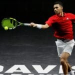 Felix Auger Aliassime Davis Cup 2022 semi-finals double forehand
